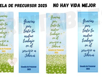 JW Bookmarks Marcadores  Gracias por todo tu duro trabajo  Printable Gifts Pioneers Instant Download