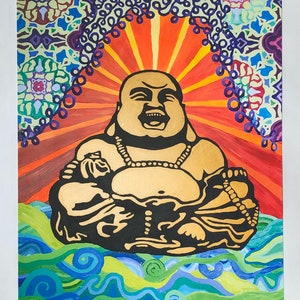 Laughing Buddha Giclee Art Print