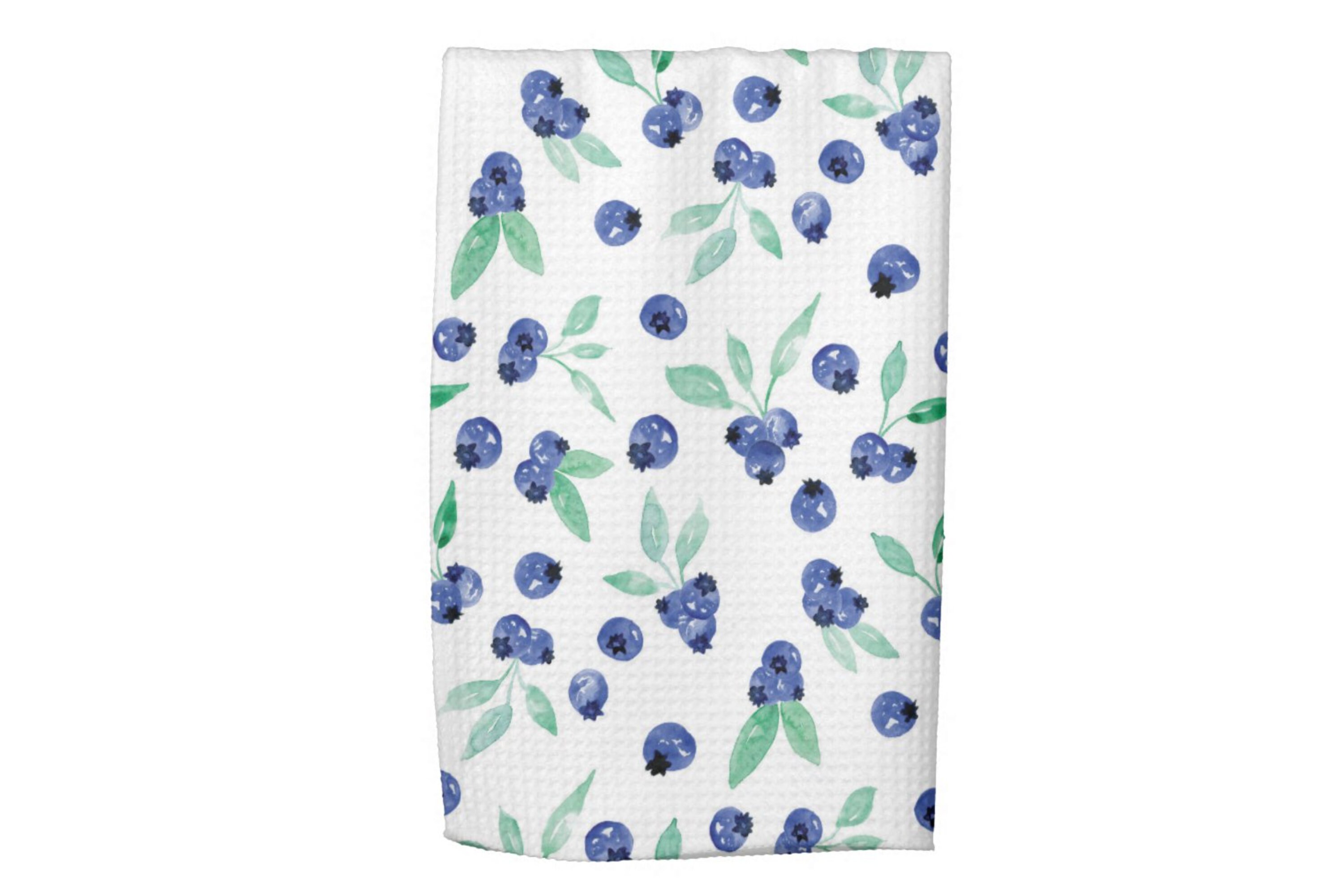 Blueberry Kitchen Towel Watercolor Dish Towel Waffle Weave Etsy Nederland