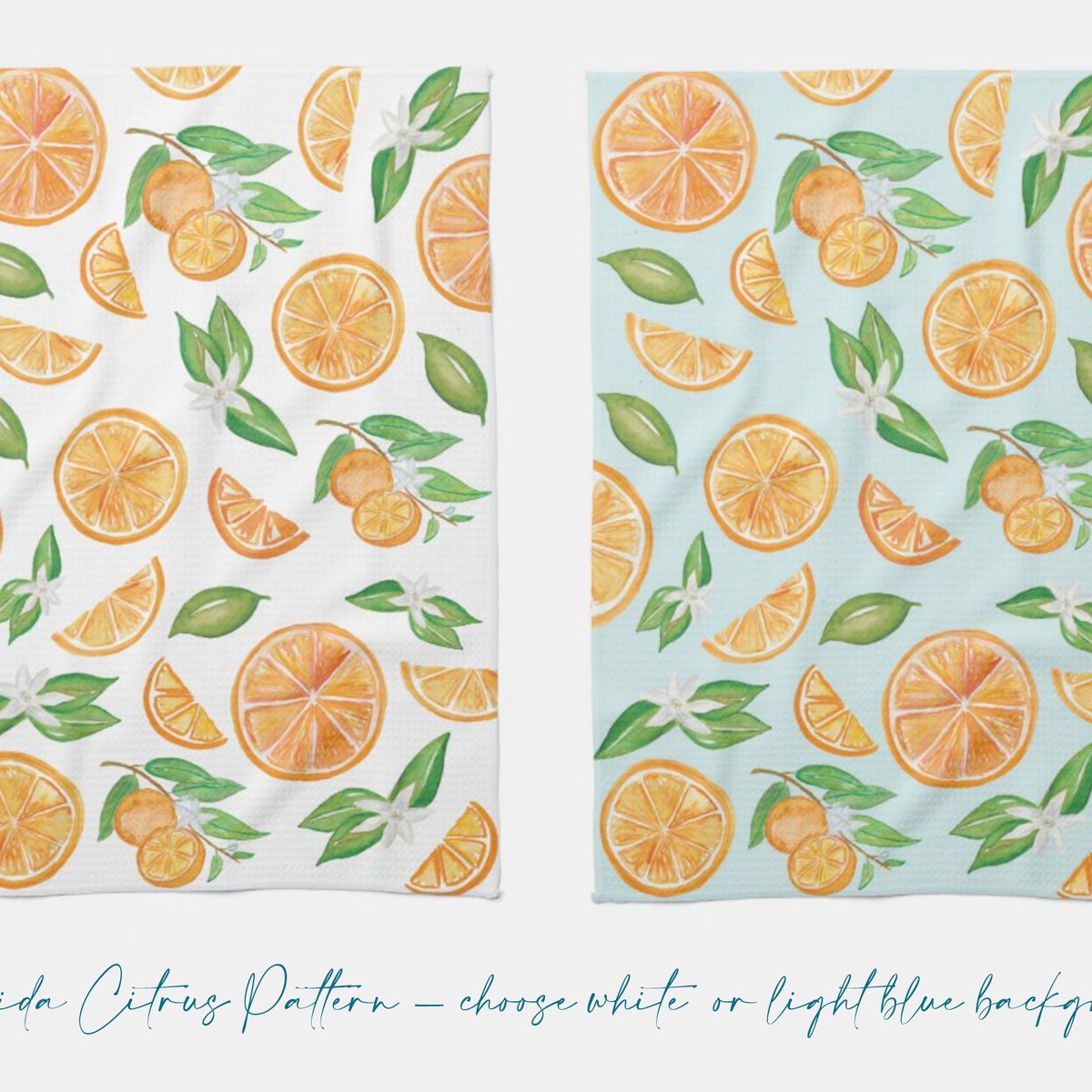Watercolor Kitchen Towel - || Waffle Weave Microfiber Dish Towel - Tea Towel - Gift Idea