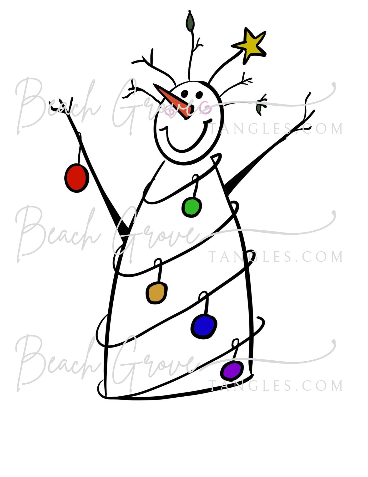 Natural Snowman Instant Download and Printable Christmas Cards - Etsy