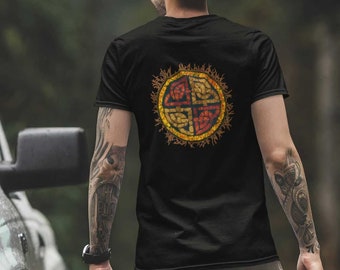 SALE! Celtic Knot Batik T-Shirt and Long Sleeve Ireland Scotland Grunge Tee Great Gift