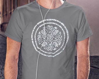 Batik Leaf Celtic Knot Shirt Short Sleeve T-Shirt Boho Hippie Grunge