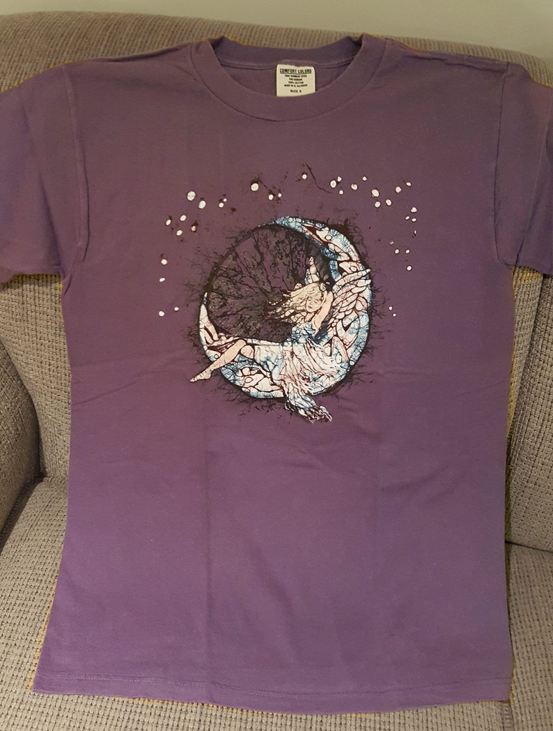 Fairy Core Shirt Fairy Moon Cottagecore Clothing Batik Angel - Etsy