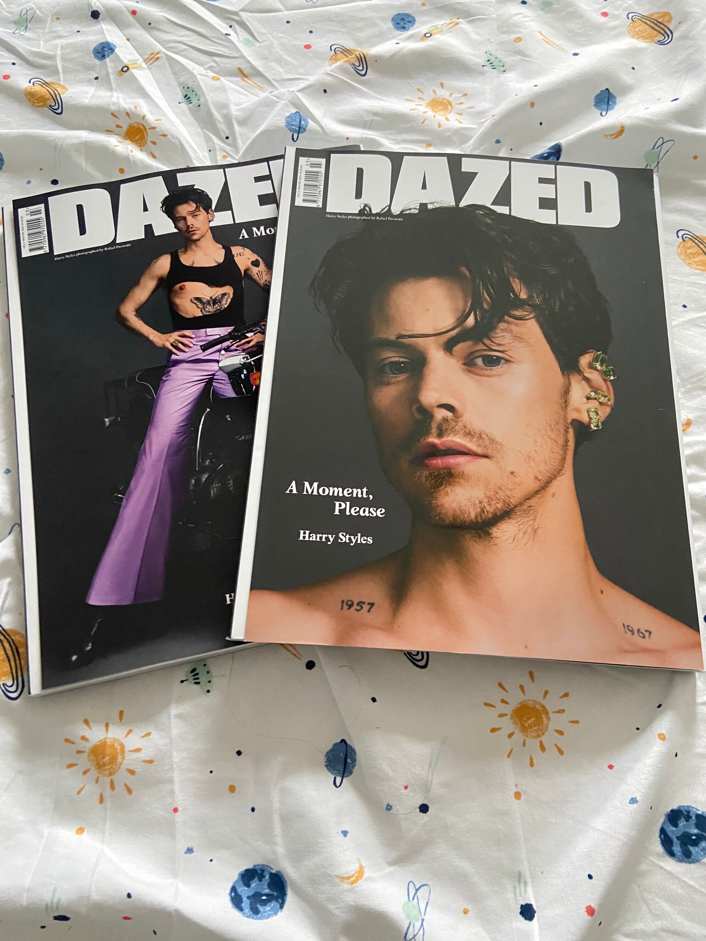 Harry Styles on the cover of Dazed, Winter 2021.