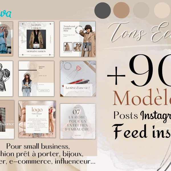 publication instagram, Instagram Modèles publication, modèle Instagram, feed Instagram, à modifier canva, facile, post insta à modifier