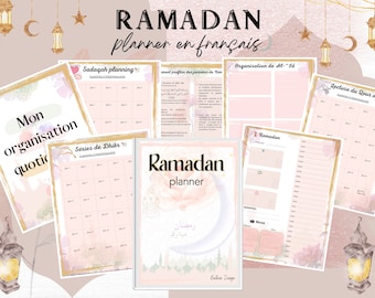 ramadan planner, fiche islam, cahier islam, ramadan 2024, planning ramadan, digital, Ramadan digital planner, organisation ramadan pdf