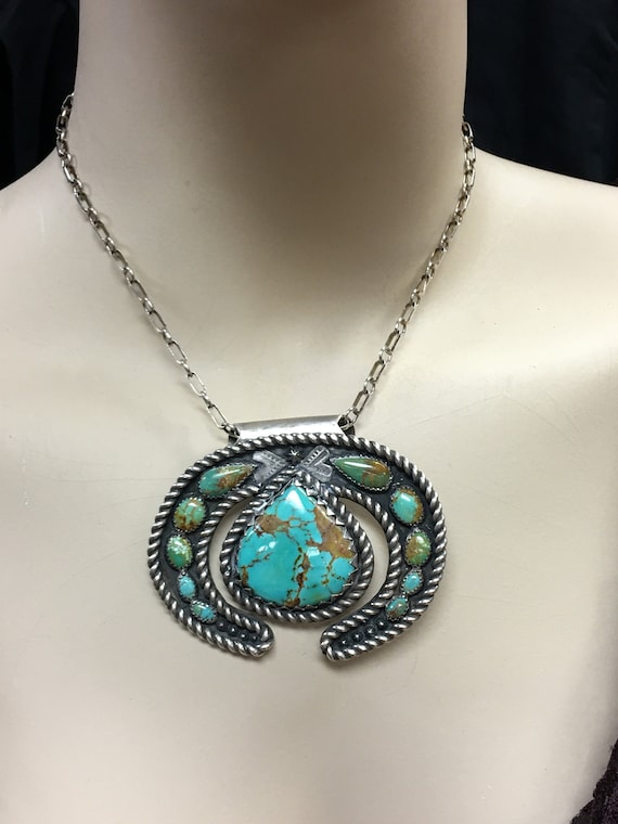 Vintage Unique Turquoise Necklace