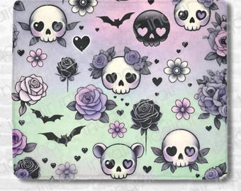 Pastel Goth Blanket, Goth Kawaii Cute Girly Goth Blanket, Kawaii Gothic Decorative Blanket for Goth Girl, Micro Fleece Blanket 50"x60"