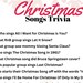 Christmas Songs Trivia Printable, Christmas Trivia, Party Questionnaire ...