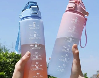 1 Liter Farbverlauf Trinkflasche