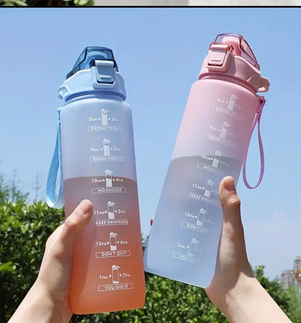 Botella de Agua niños 480ml Tritan Botella de Agua Deporte con Pajita Sin  BPA Botella Agua Reutilizables Ecológica Tritan Botellas para Infantil