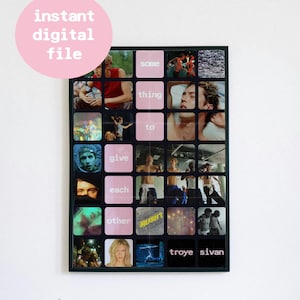Troye Sivan Album Poster | Aesthetic Wall Art Print | Music Lover&#39;s Decor | High-Quality Home Decor | Something To Give Each Other