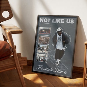 Kendrick Lamar Poster | Vintage Kendrick Lamar Merch | Not Like Us Poster | Vintage Not Like Us Merch | Hip Hop Wall Art | Printable Decor