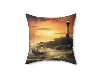 Kustvissen = vierkant kussen van gesponnen polyester