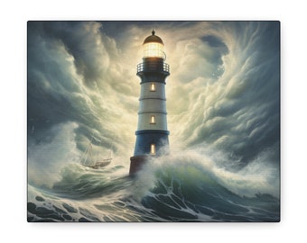 The Light in the Storm - Canvas Gallery Wraps