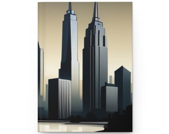 Skyline-dagboek hardcover, mat