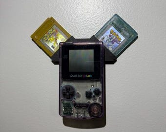 Gameboy Color Wall Mount and 2 Cartridge Display