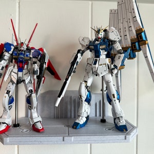 Gundam RG/HG/MG extra large floating display shelf. Action figure stand. Toy display. Stand only no model included. 230mm x 110
