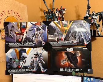 Gundam Modell oder ein beliebiges Modell Box Display Kit. Eckclips zum Aufstellen der Boxen.