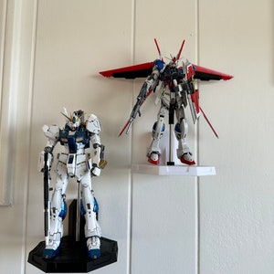 ガンダムRG/HG 1/144スケール フローティングディスプレイシェルフ。アクションフィギュアスタンド。玩具ディスプレイ用。スタンドのみ。モデルは付属しません。