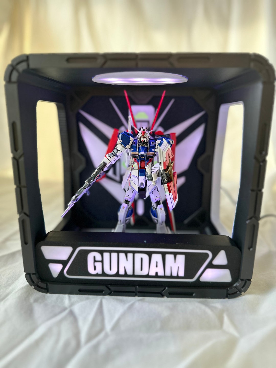 Gundam Model Display Case HG/ RG 1/144 Scale LED Illuminated Etsy