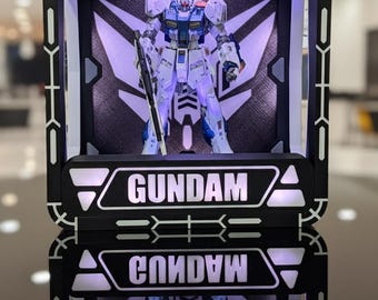 Gundam Model Display Case HG/ RG 1/144 scale LED illuminated