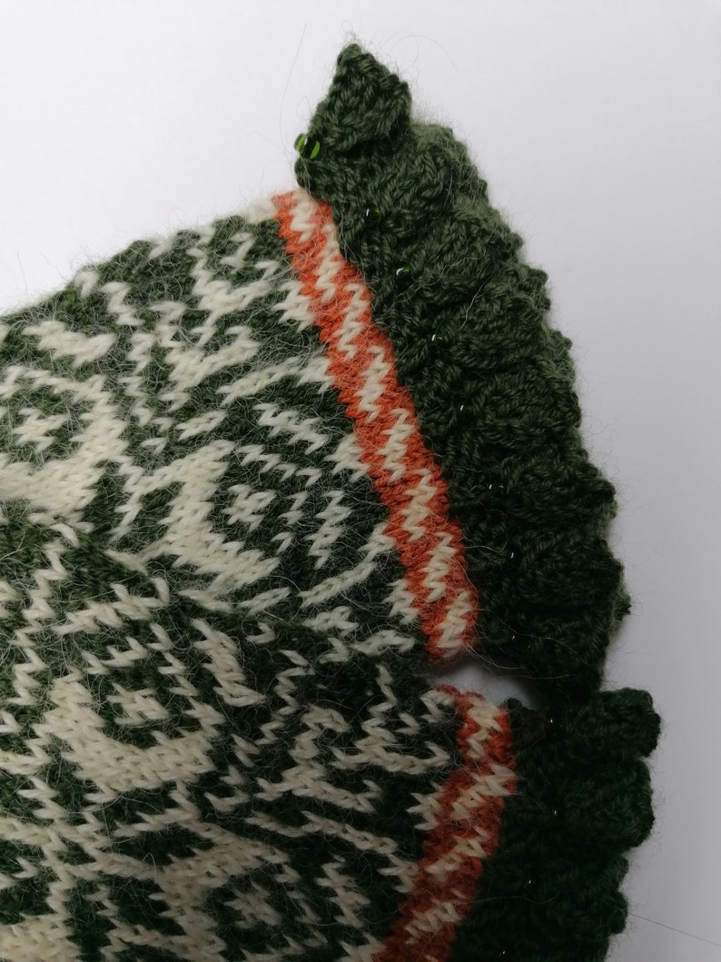 Pulswärmer MARTHA stulpen Armstulpen mitaines fair isle gestrickt tricotées trend mode winter herbst Bild 9