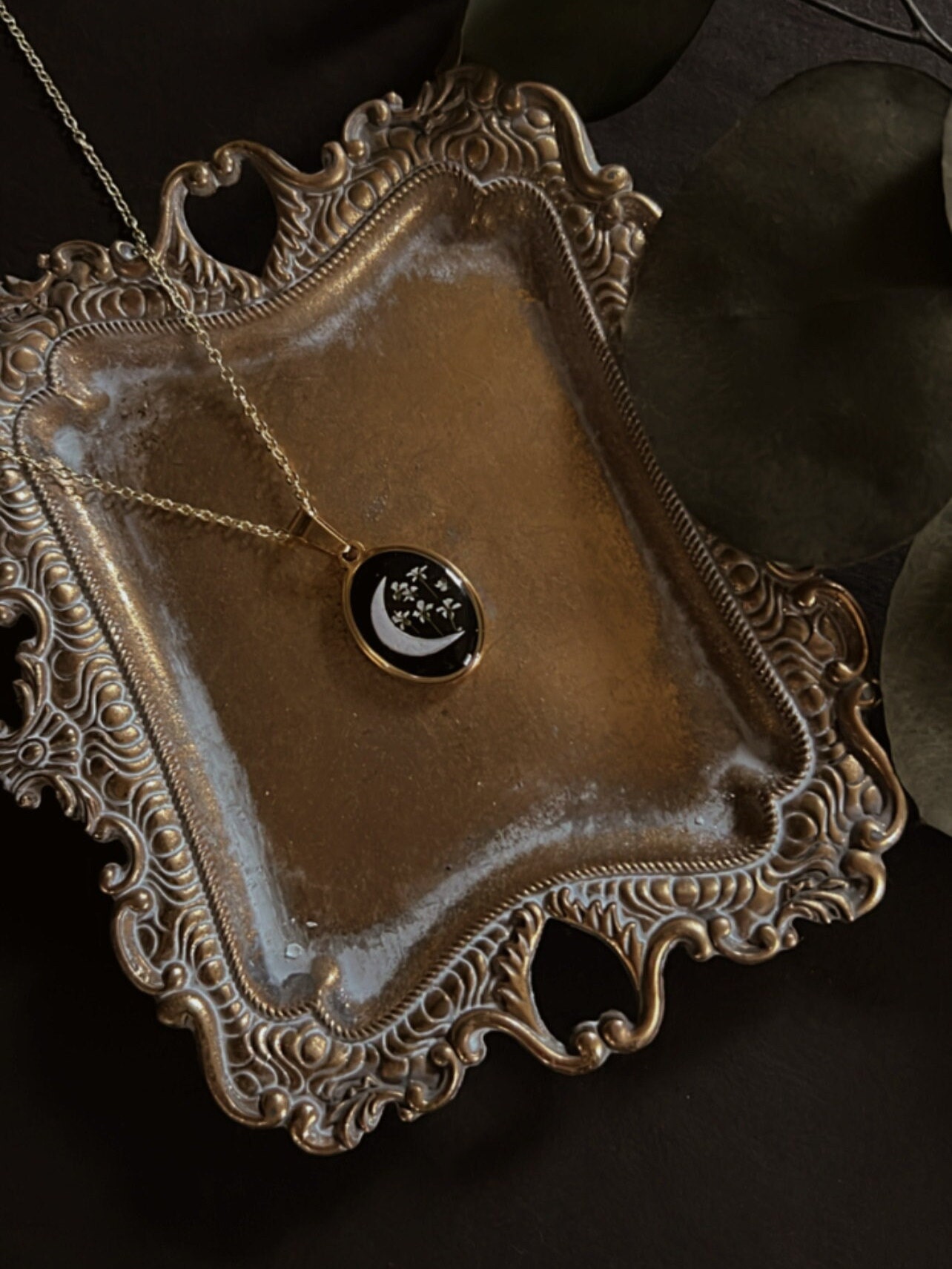 Moon Necklace | Handmade Resin Pendant Necklace