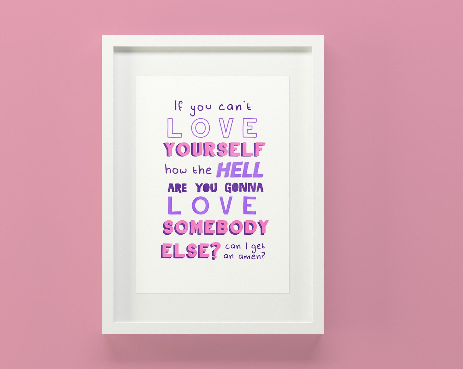 If You Can't Love Yourself RuPaul Quote Print A5 A4 A3 Etsy