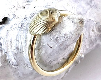 Ring  Herzmuschel 750 Gold