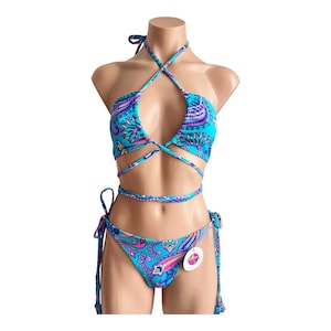 Swimwear fashion top and cheeky bikini / cheeky bottom