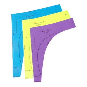 Pattern Cheeky bottom bikini sizes Small - Medium - Large / Swimwear pattern / pattern swimsuit