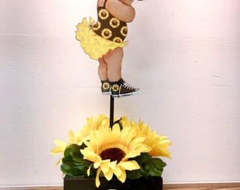 sunflower baby girl room