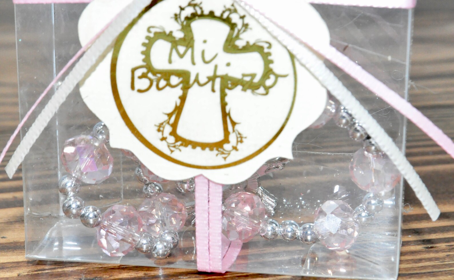 Baptism Rosary Keepsakes 12 Baptism Favors Decorated Plastic Etsy