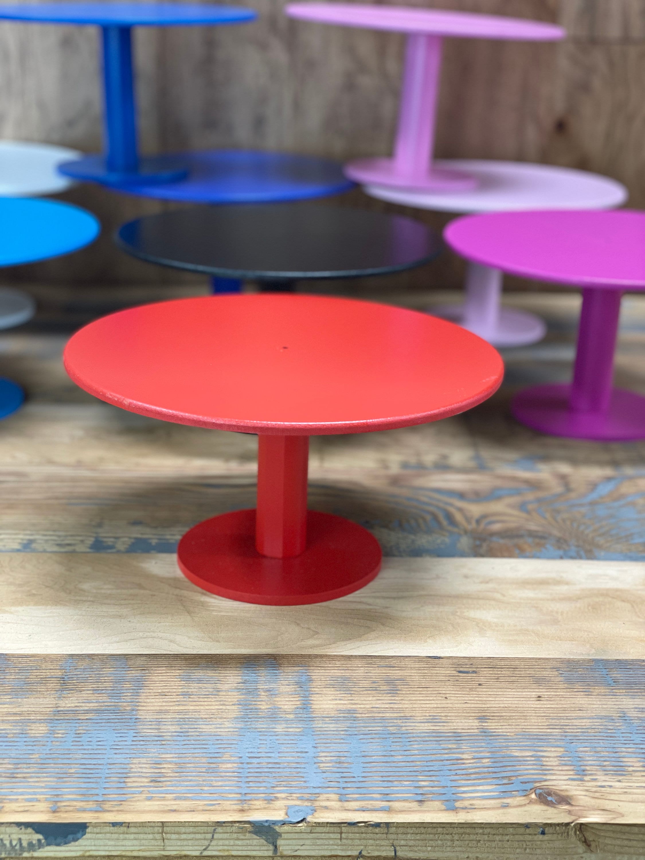 Red Cake stand smash cake stand , wedding cake stand, candy table stand Cake pop stand multiple solid color stands