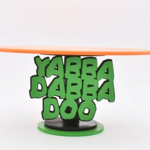 Yabba dabba doo cake stand Flintstones bam bam en kiezels decor cake Stand cake pop stand verjaardag Flintstones babyshower