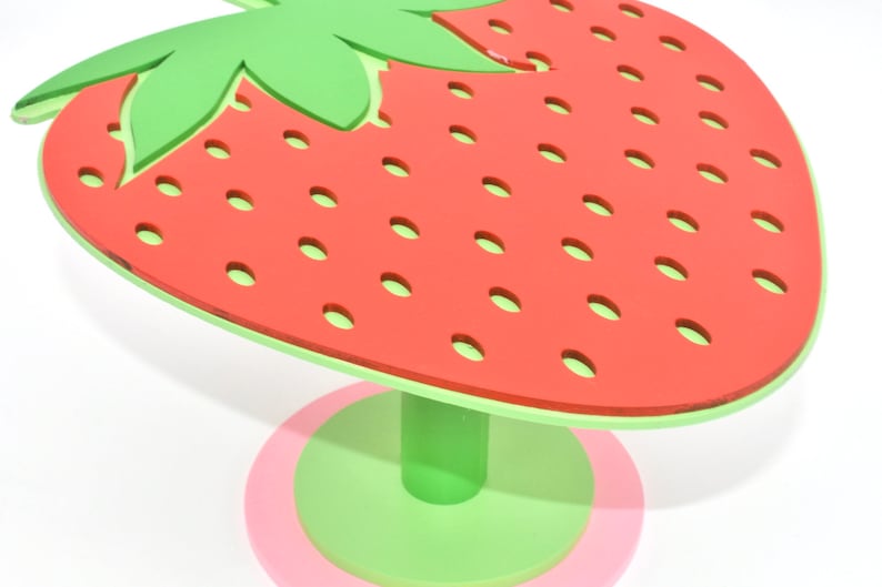 Strawberry Cake Stand Strawberry Shortcake Party Berry 1st Etsy