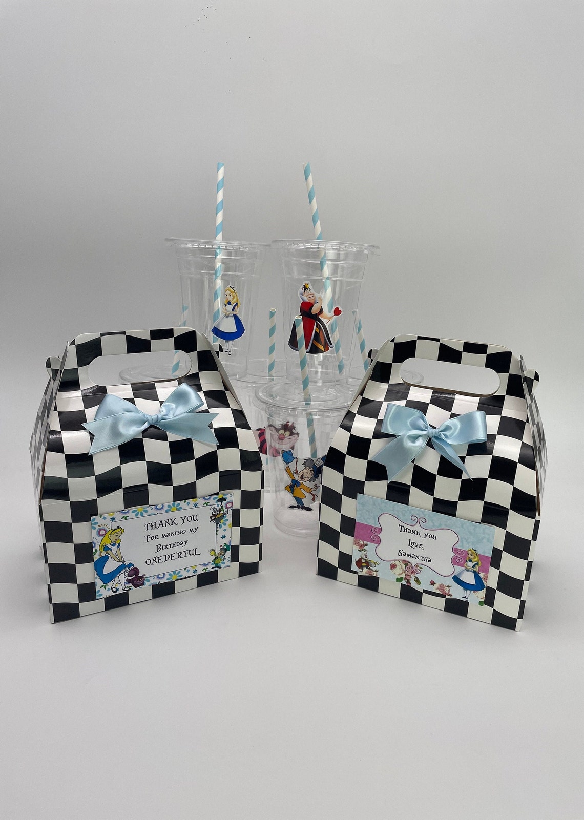 Birthday Party Favor Bags Alice in Wonderland Favor Bags Set of 12 ...