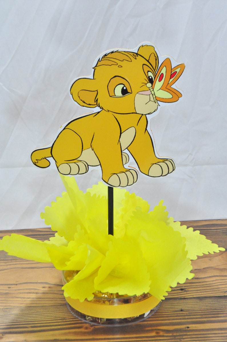 Lion king party centerpiece baby lion king candy table | Etsy