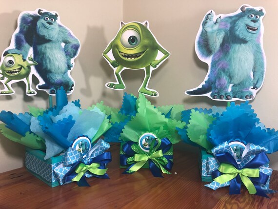 Monsters Inc Birthday Party Centerpiece Monster Party Etsy