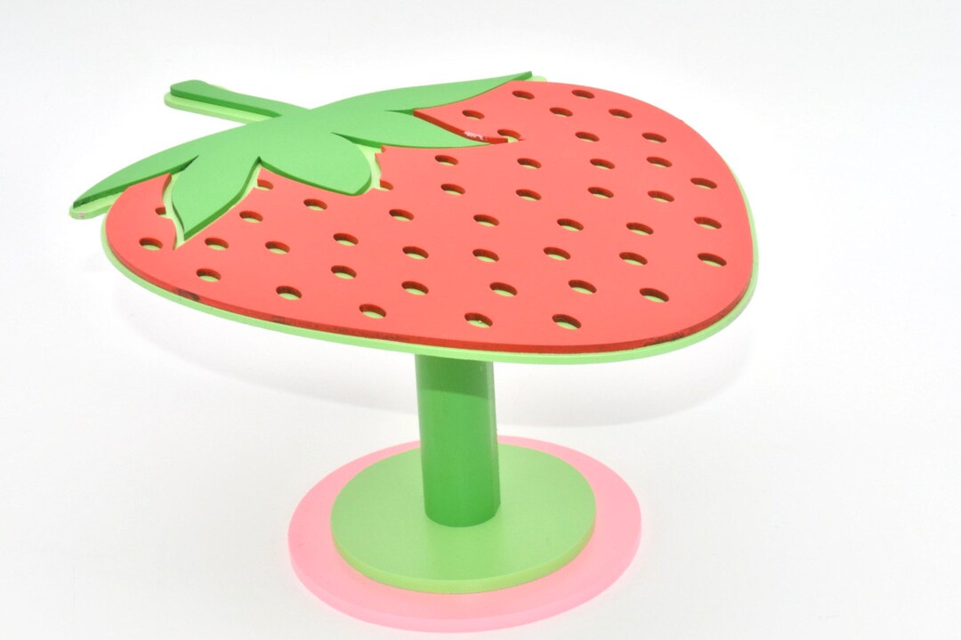 Strawberry Cake Stand Strawberry Shortcake Party Berry 1st Etsy