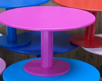 Hot Pink Cake stand smash cake stand , wedding cake stand, candy table stand Cake pop stand multiple solid color stands