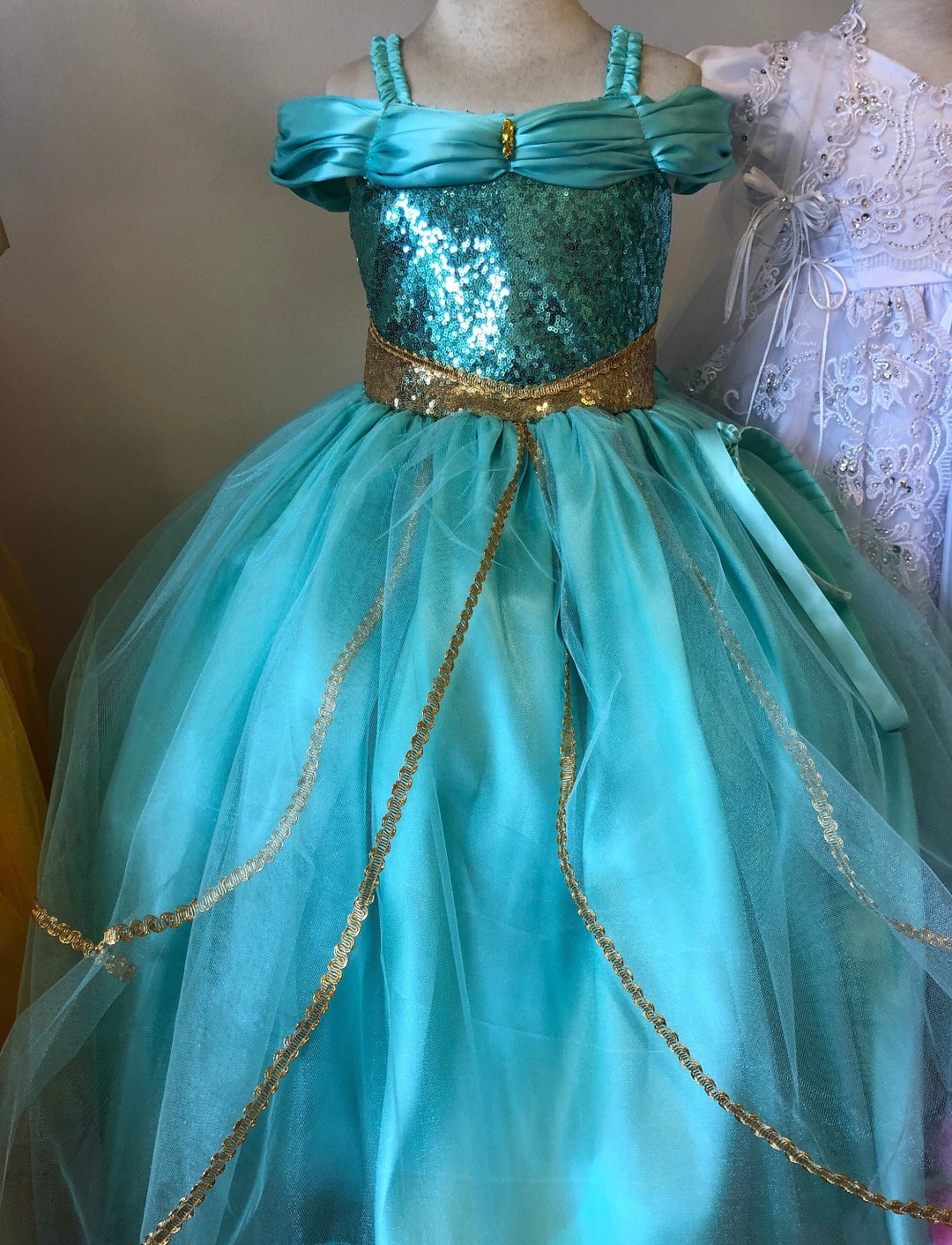 Princess Jasmine Costume Dress, Aladdin Princess Halloween Costume, Disney  Trip, Princess Gown, Birthday Dress
