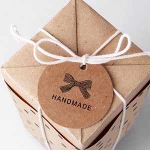 300 gsm paper Blank circle tag 2cm to 5.5cm diameter with Hole, Round tag, Price Tags, Hang Tags, Gift Tags image 3