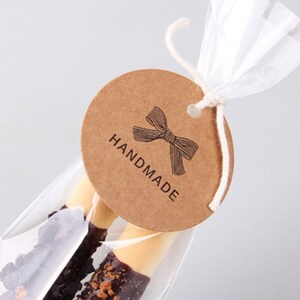 300 gsm paper Blank circle tag 2cm to 5.5cm diameter with Hole, Round tag, Price Tags, Hang Tags, Gift Tags image 5