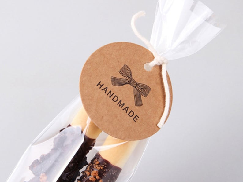 300 gsm paper Blank circle tag 2cm to 5.5cm diameter with Hole, Round tag, Price Tags, Hang Tags, Gift Tags image 5