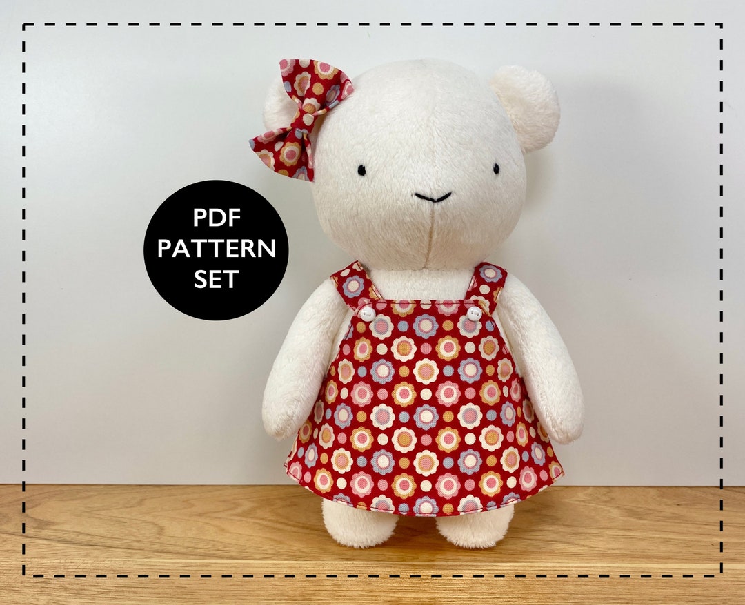 Memory Bear Pattern, Teddy Bear Sewing Pattern Pdf, Baby Doll Clothes