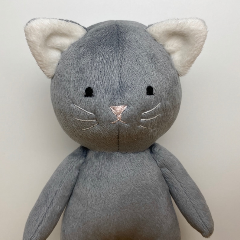 Cat sewing pattern cat plush digital pattern stuffed animal | Etsy