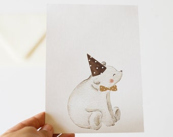 Geburtstagskarte Kind [Kleiner Bär]
